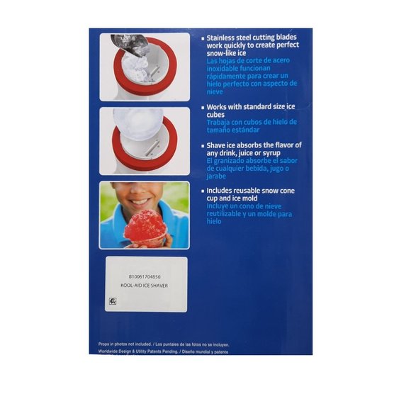 Kool Aid Electric Snow Cone Maker Ice Shaver Red Kids Tasty Ice Treat Snacks - Picture 3 of 3